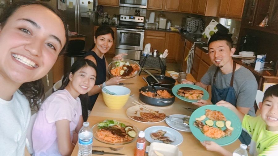 Alyson Galvan-Lara shares one of the meals she typically eats at home in Mexico with her Japanese host family over the summer. 