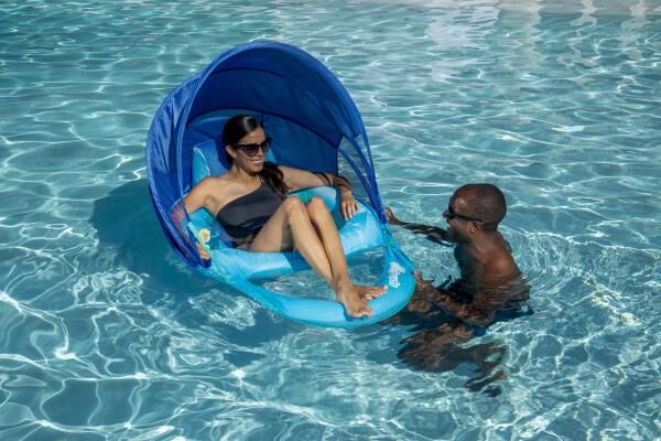 New pool flotation technology inflates three times faster.