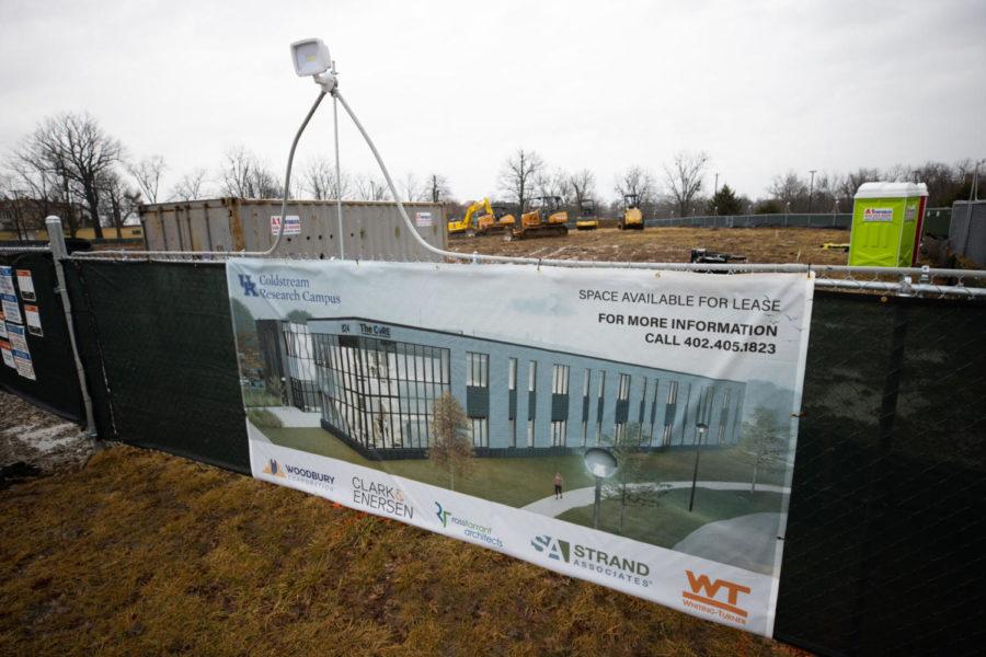 Construction of the new Coldstream Research Campus on Sunday, Feb. 28, 2021, at the Coldstream Research Campus in Lexington, Kentucky. Photo by Michael Clubb | Staff