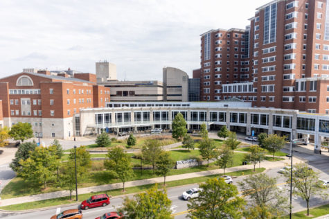 The Albert B. Chandler Hospital on Wednesday, Sept. 8, 2021, at the University of Kentucky in Lexington, Kentucky. Photo by Jack Weaver | Staff