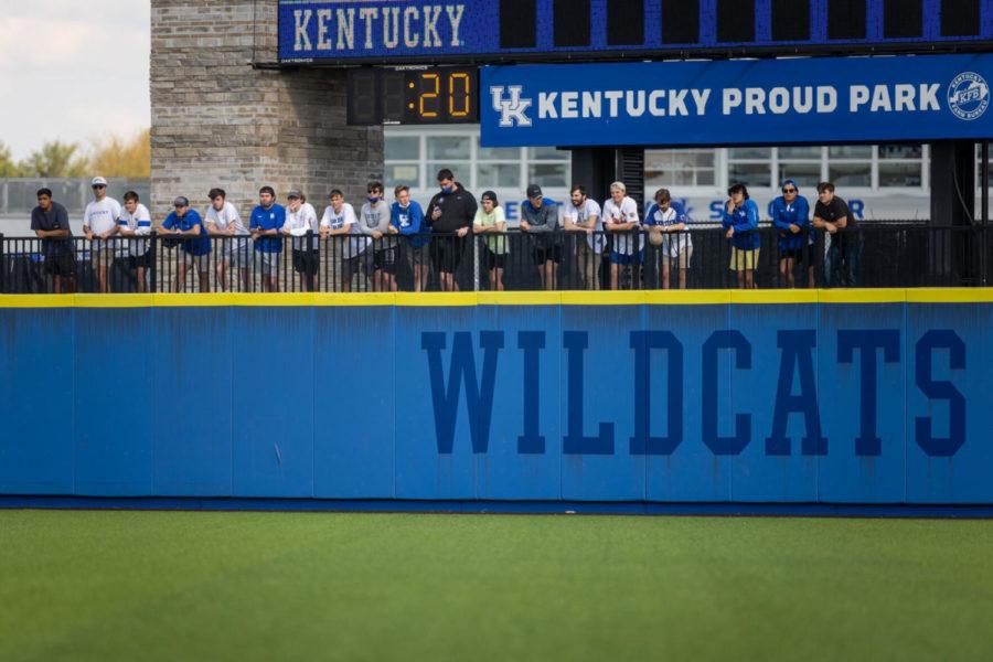 Kentucky+fans+watch+the+UK+vs.+Louisville+baseball+game+on+Tuesday%2C+April+20%2C+2021%2C+at+Kentucky+Proud+Park+in+Lexington%2C+Kentucky.+UK+lost+12-5.+Photo+by+Jack+Weaver+%7C+Staff