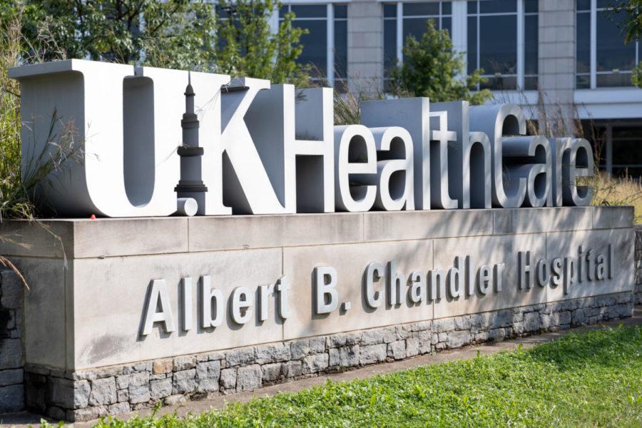The Albert B. Chandler Hospital on Wednesday, Sept. 8, 2021, at the University of Kentucky in Lexington, Kentucky. Photo by Jack Weaver | Staff