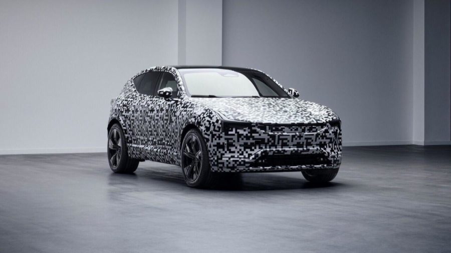 Premium electric car company Polestar has released a second teaser image of the forthcoming Polestar 3 electric performance SUV, which will be produced at Volvos manufacturing facility in Charleston, South Carolina, beginning in 2022. (Polestar)