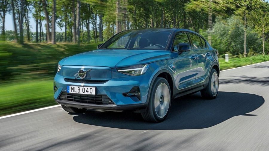 2022 Volvo C40 Recharge in Fjord Blue. (Volvo)