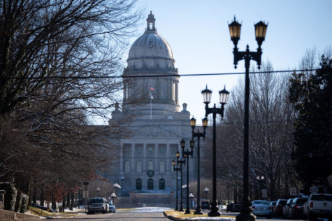 The Kentucky State Capitol on Friday, Jan. 29, 2021, in Frankfort, Kentucky. Photo by Michael Clubb | Staff file photo