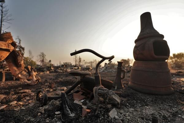 Coffey Park in Santa Rosa, Calif. after wildfire destruction. May 29, 2020