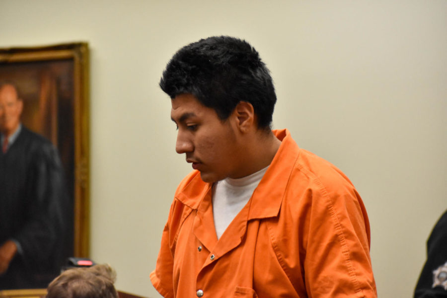 Juan Guerrero-Zendejas walks into the courtroom during a preliminary hearing on a charge of tampering with physical evidence on Tuesday, Oct. 18, 2022, at the Robert F. Stephens District Courthouse in Lexington, Kentucky. Photo by Abbey Cutrer | Staff