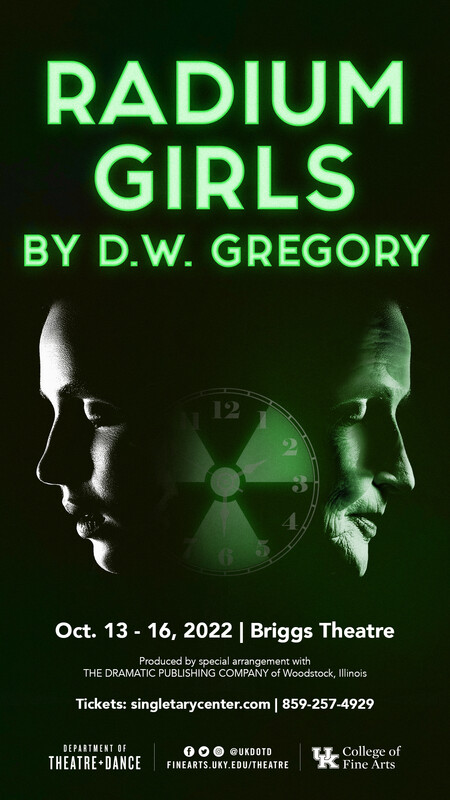 Radium Girls Poster. Provided by the UK Department of Theatre + Dance