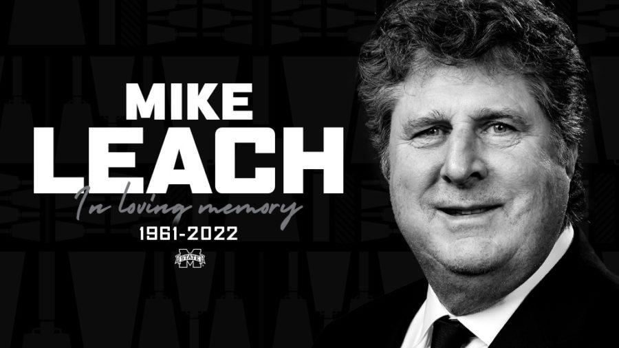 Tribute to Mike Leach. Graphic courtesy of Mississippi State Athletics