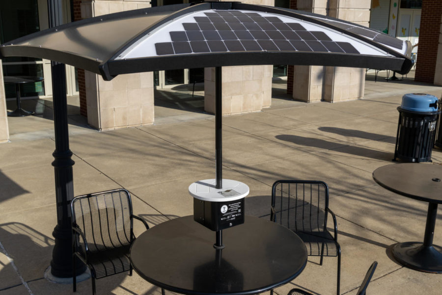 Newly+installed+solar+umbrellas+sit+outside+of+Jewell+Hall+on+north+campus+on+Tuesday%2C+Jan.+10%2C+2023%2C+in+Lexington%2C+Kentucky.+Photo+by+Travis+Fannon+%7C+Staff