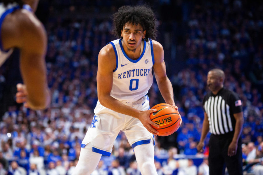 Kentucky+Wildcats+forward+Jacob+Toppin+%280%29+holds+onto+the+ball+during+the+Kentucky+vs.+Auburn+mens+basketball+game+on+Saturday%2C+Feb.+25%2C+2023%2C+at+Rupp+Arena+in+Lexington%2C+Kentucky.+Kentucky+won+86-54.+Photo+by+Samuel+Colmar+%7C+Staff