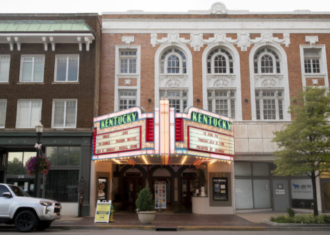 The Kentucky Theatre (TKT) marquee is lit on July 17, 2020. TKT and the UK Office of China Initiatives will be hosting a Chinese New Year celebration on Wednesday, Feb. 8, 2023.
