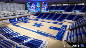 Renderings show the future plans for Memorial Coliseum, which are expected to be completed by fall 2024. Provided by UK Athletics.