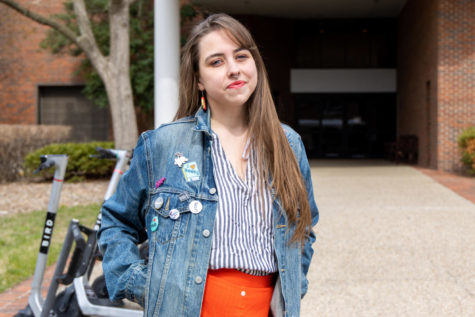 Caitlin Coulter, instructor and PhD candidate, poses for a portrait on Tuesday, March 21, 2023, at the University of Kentucky in Lexington, Kentucky. Photo by Brady Saylor | Staff