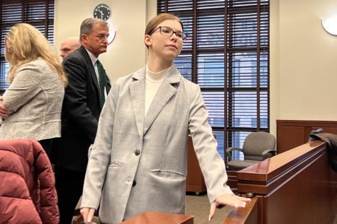 Sophia Rosing appeared in court for an arraignment hearing on Friday, March 17, 2023, at the Robert F. Stephens Circuit Courthouse in Lexington, Kentucky.