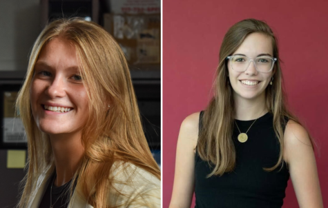 The Kernel Media Board of Directors named Hannah Stanley, left, and Emma Reilly as the 2023-2024 editors-in-chief of the Kentucky Kernel and KRNL Lifestyle + Fashion.