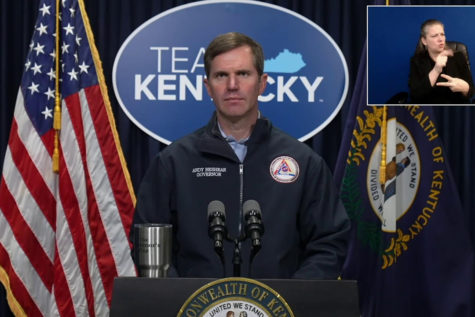 Governor Andy Beshear gave a brief addressing the severity of imminent storms in a live briefing on Friday, March 3, 2023.