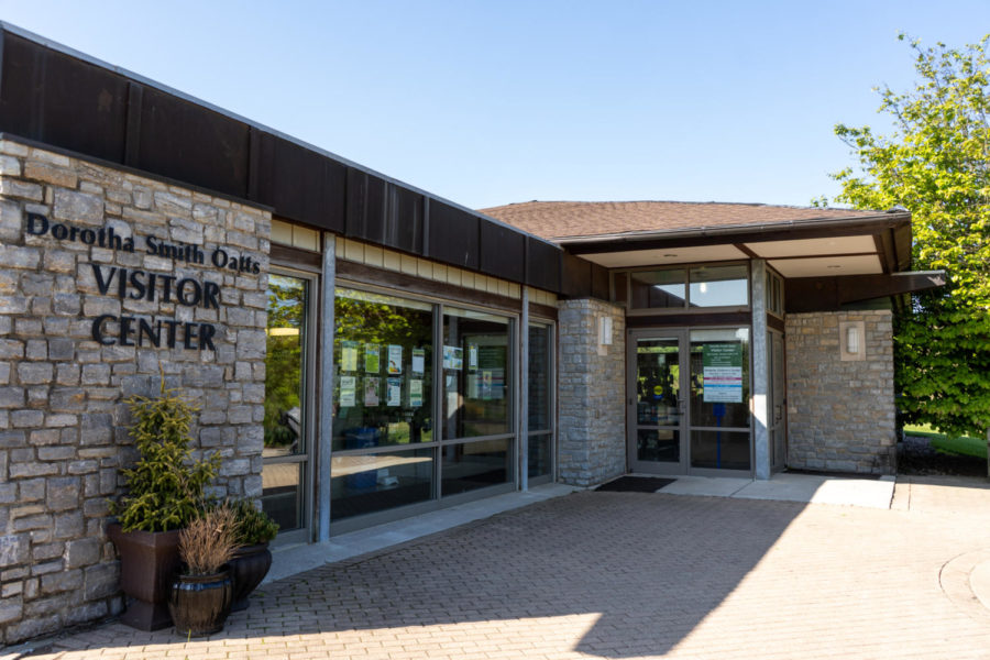 The Dorotha Smith Oatts Visitor Center is due for construction on Thursday, May 4, 2023, at The Arboretum, State Botanical Garden of Kentucky in Lexington, Kentucky. Photo by Carter Skaggs | Staff