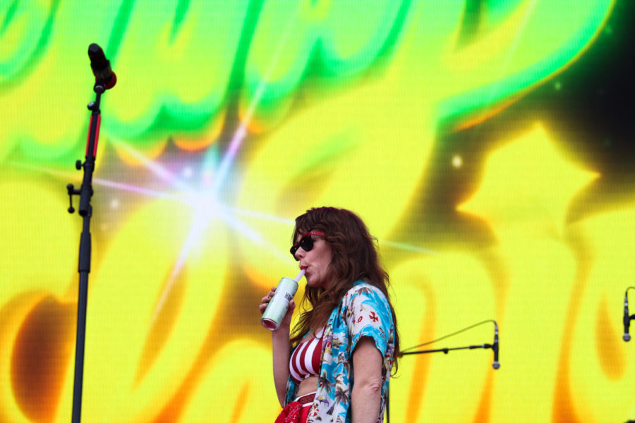 Jenny Lewis performs on Saturday, June 3, 2023, during the Railbird music festival at the Red Mile infield in Lexington, Kentucky. Photo by Abbey Cutrer | Staff