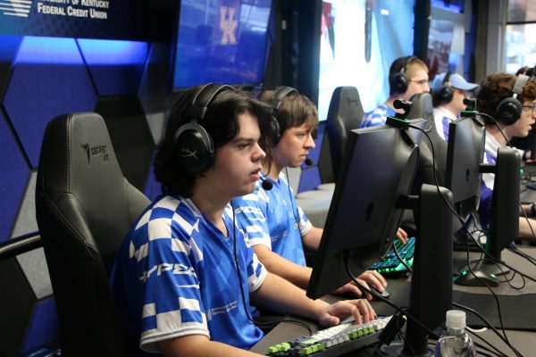 Members of the Kentucky Wildcats esports team compete in the 2023 Kentucky Overwatch Invitational at The Cornerstone on November 11, 2023. Photo provided by UKY eSports