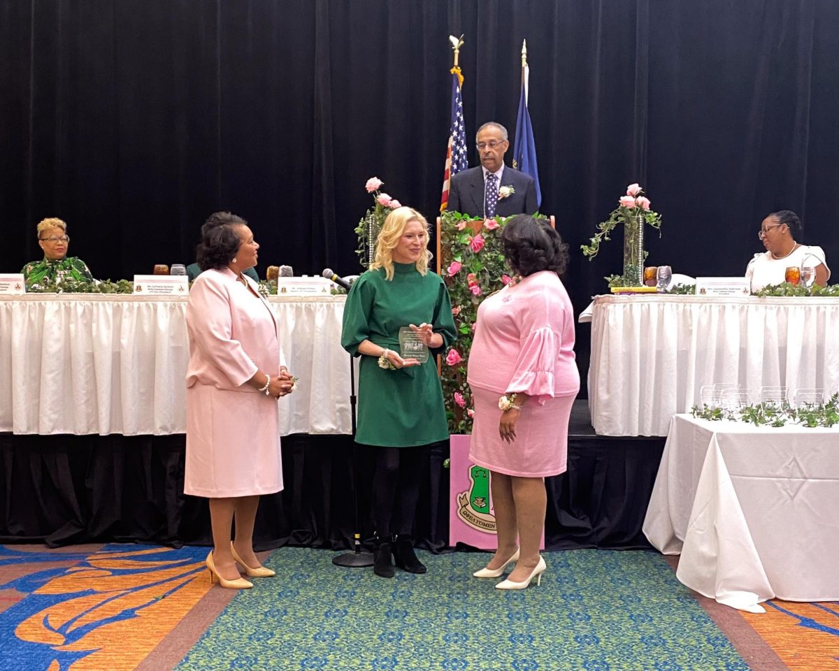 Brittany+Beshear+receives+the+Spirit+of+the++Ivy+Connector+Award+at+the+19th+annual+Coretta+Scott+King+Spirit+of+the+Ivy+Awards+Luncheon+honoring+local+Lexington+women+who+exemplify+the+Spirit+of+the+Ivy%3A+strength+and+endurance+on+Friday%2C+Jan.+13%2C+2024%2C+at+the+Hilton+in+Lexington%2C+Kentucky.+Photo+by+Kristen+Roberts+%7C+Staff