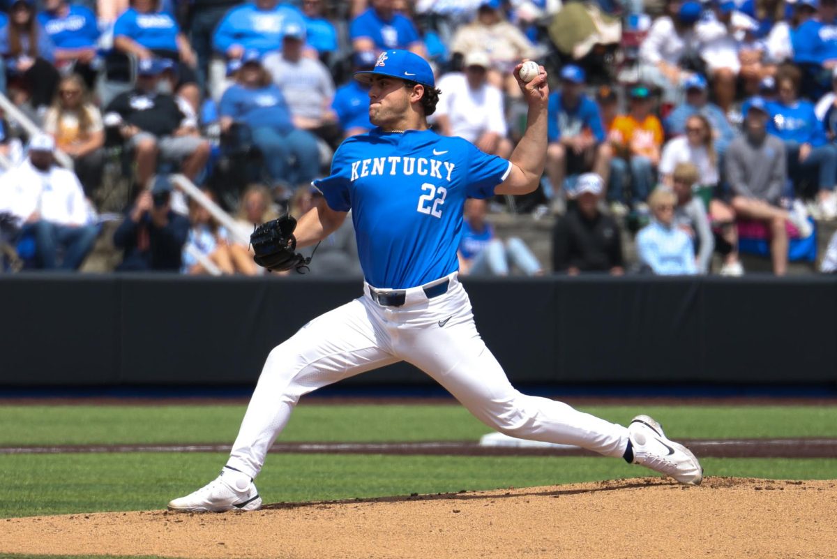 Kentucky+pitcher+Dominic+Niman+pitches+during+the+Kentucky+vs+Tennessee+baseball+game+on+Saturday%2C+April+20%2C+2024+at+Kentucky+Proud+Park+in+Lexington%2C+Kentucky.+Kentucky+lost+9-4.+Photo+by+Sydney+Yonker+%7C+Staff