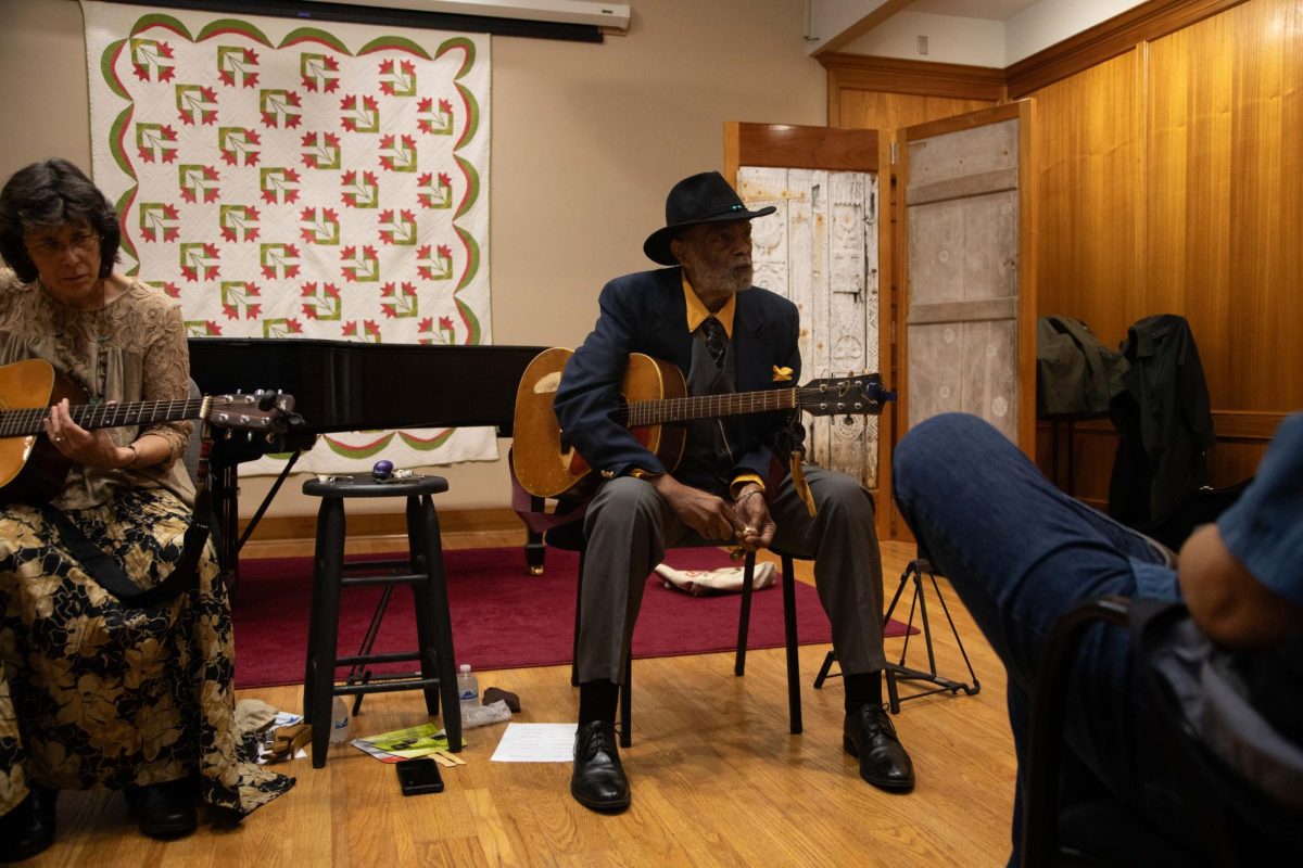 Rhonda and Sparky Rucker perform at Appalachia in the Bluegrass on Friday, Sept. 13, 2024, at John Jacob Niles Center for American Music in Lexington, Kentucky. Photo by Christian Kantosky | Staff