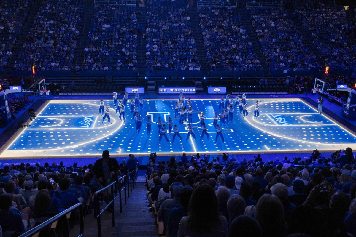 Kentucky debuts its LED floor during Big Blue Madness on Friday, Oct. 11, 2024, at Rupp Arena in Lexington, Kentucky. Photo by Matthew Mueller | Staff