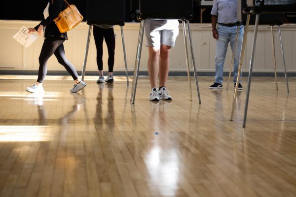 Voters fill out their ballots on Election Day Tuesday, Nov. 5, 2024, at The Carver Center in Lexington, Kentucky. Photo by Abbey Cutrer