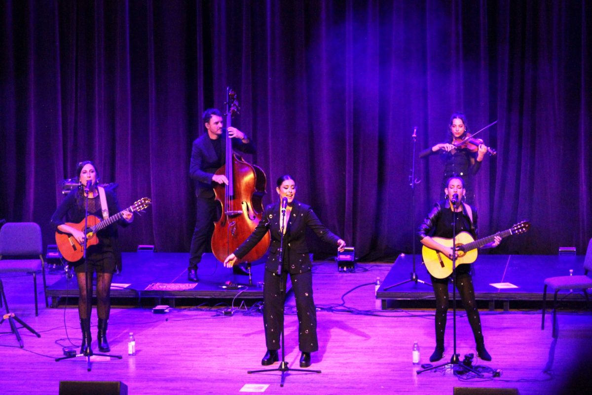 The all-female Flamenco group Las Migas performed their modern interpretation of Flamenco on Saturday, Nov. 16 2024 at the Singletary Center for the Arts in Lexington, Kentucky. Photo by Chloe Bradley | Staff