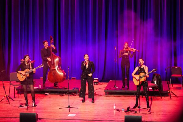 The all-female Flamenco group Las Migas performed their modern interpretation of Flamenco on Saturday, Nov. 16 2024 at the Singletary Center for the Arts in Lexington, Kentucky. Photo by Chloe Bradley | Staff