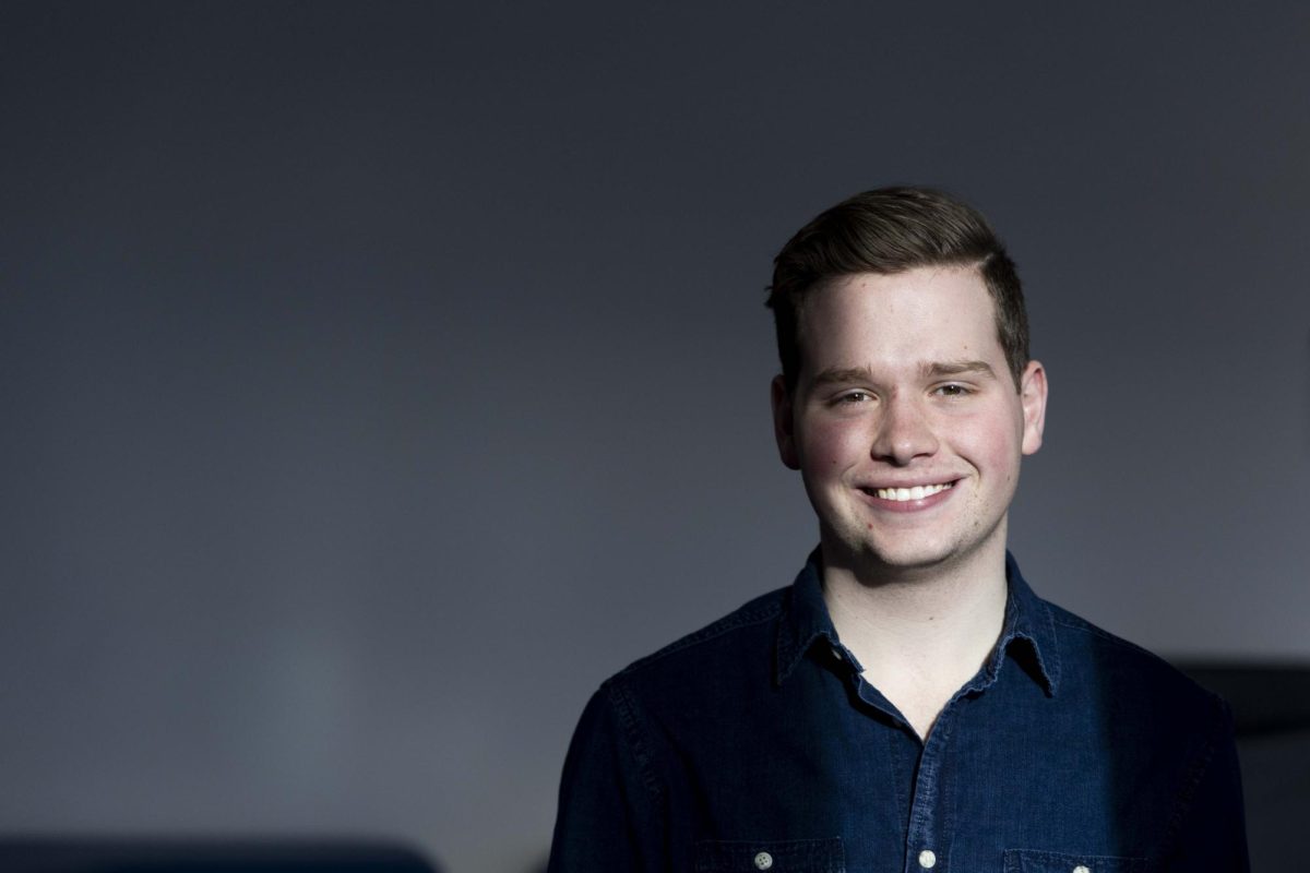 Ian VanSteenbergh poses for a portrait on Thursday, Jan. 23, 2025, at the Gatton Student Center in Lexington, Kentucky. Photo by Matthew Mueller | Photo Editor