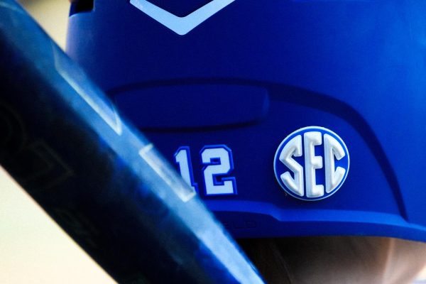 Kentucky pitcher Alexa Riddel stands by the dugout during the softball game against Michigan State on Friday, Feb. 27, 2026, at John Cropp Stadium in Lexington, Ky. Photo by Dean Snopek | Kentucky Kernel