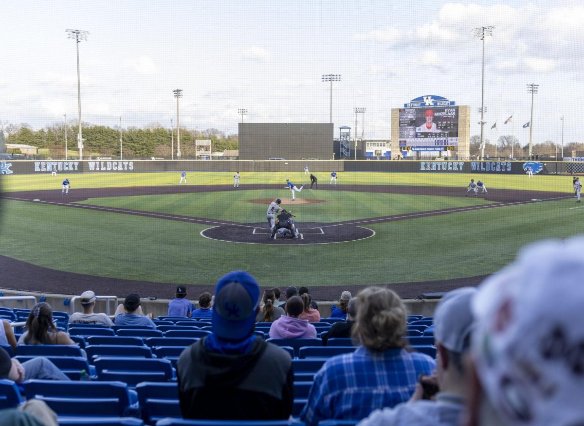 Ball State utility player Ryan Muizelaar hits the ball during the baseball game against Kentucky on Tuesday, March 10, 2026, at Kentucky Proud Park in Lexington, Ky. Kentucky won 10-3. Photo by Vincenzo Ciaramitaro | Kentucky Kernel

